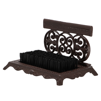 CAST IRON SHOE SCRAPER & BRUSH CAST IRON SHOE SCRAPER & BRUSH