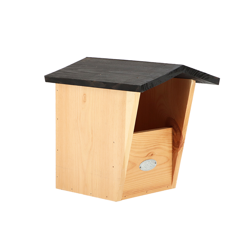 Nichoir Pour Roitelet Fallen Fruits - Bois FSC, Toit Zinc - 13,5x11,3x25 Cm - Protection Des Oiseaux