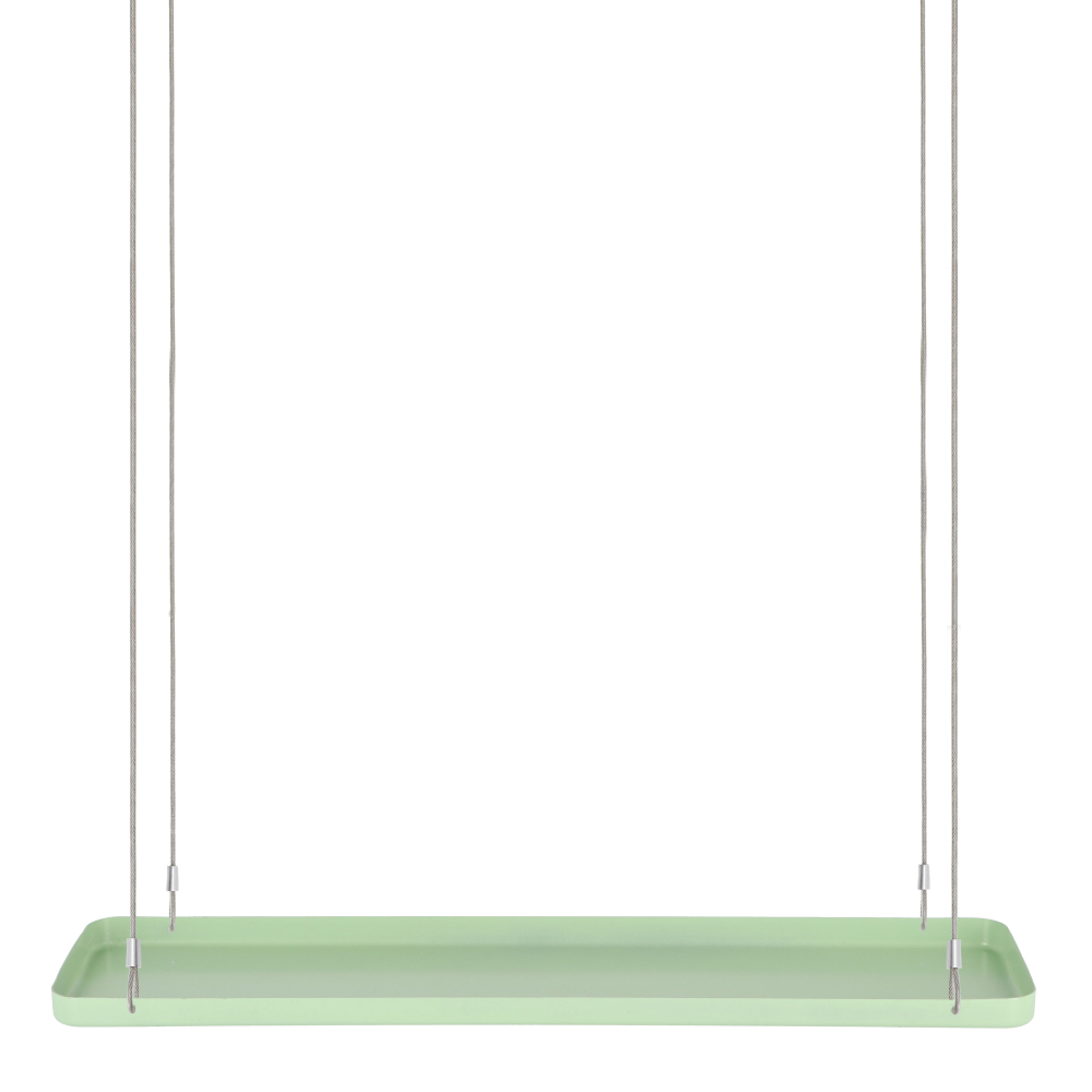 Hanging Rack Green Window Dressing PLANT TRAY HANGING RECT GREEN L - Fallen Fruits Ltd