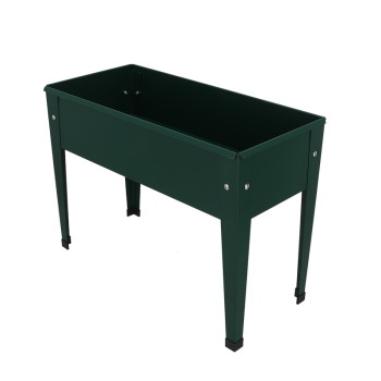 RAISED FLOWER BED METAL GREEN S RAISED FLOWER BED METAL GREEN S