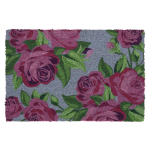 DOORMAT COIR FLORAL BLUE M DOORMAT COIR FLORAL BLUE M